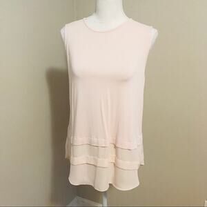 Vince Camuto Mixed Media Blouse